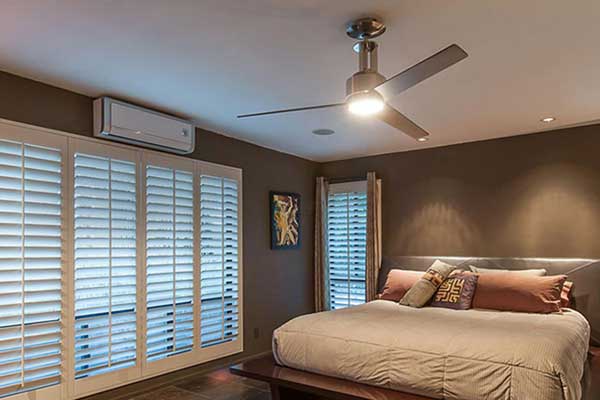 Ductless AC unit room