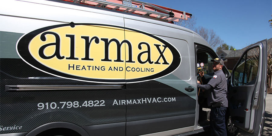 Airmax service van with technician