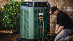 Tech Replacing Hvac