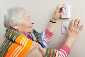 adjusting thermostat